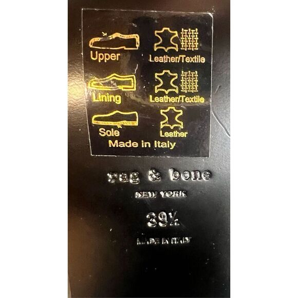 Rag & Bone Axis Chelsea Boot in Black NWOB Size 39 1/2/US 9 1/2 - Picture 8 of 8